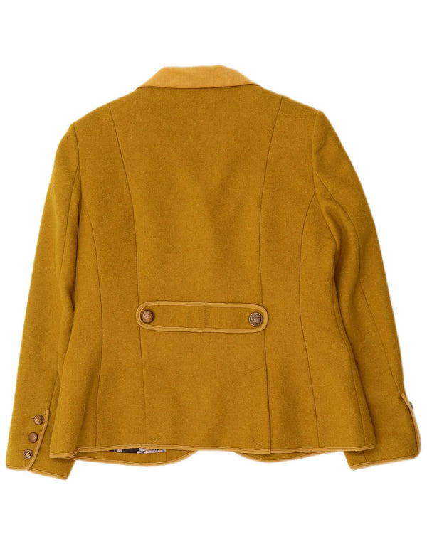 Giacca blazer a 3 bottoni da donna Joe Browns UK 16 grande lana kaki