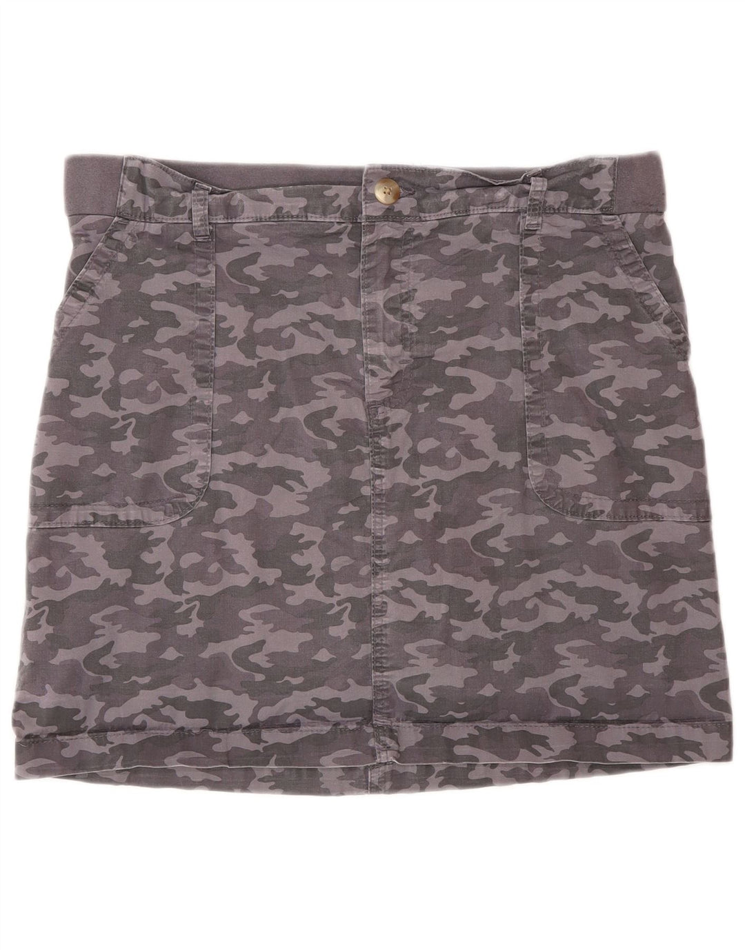 Gonna pantalone LEE da donna US 14 XL in cotone mimetico grigio