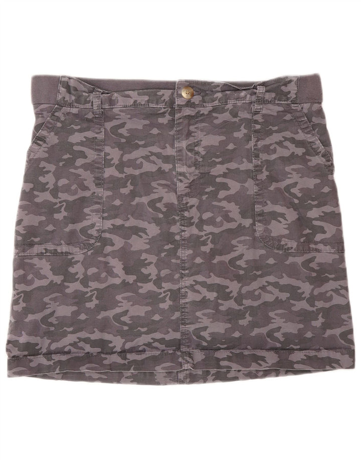 Gonna pantalone LEE da donna US 14 XL in cotone mimetico grigio
