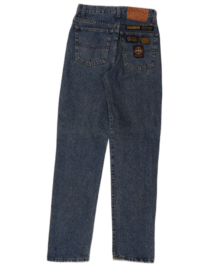 Jeans dritti da uomo Chambers W28 L30 in cotone blu