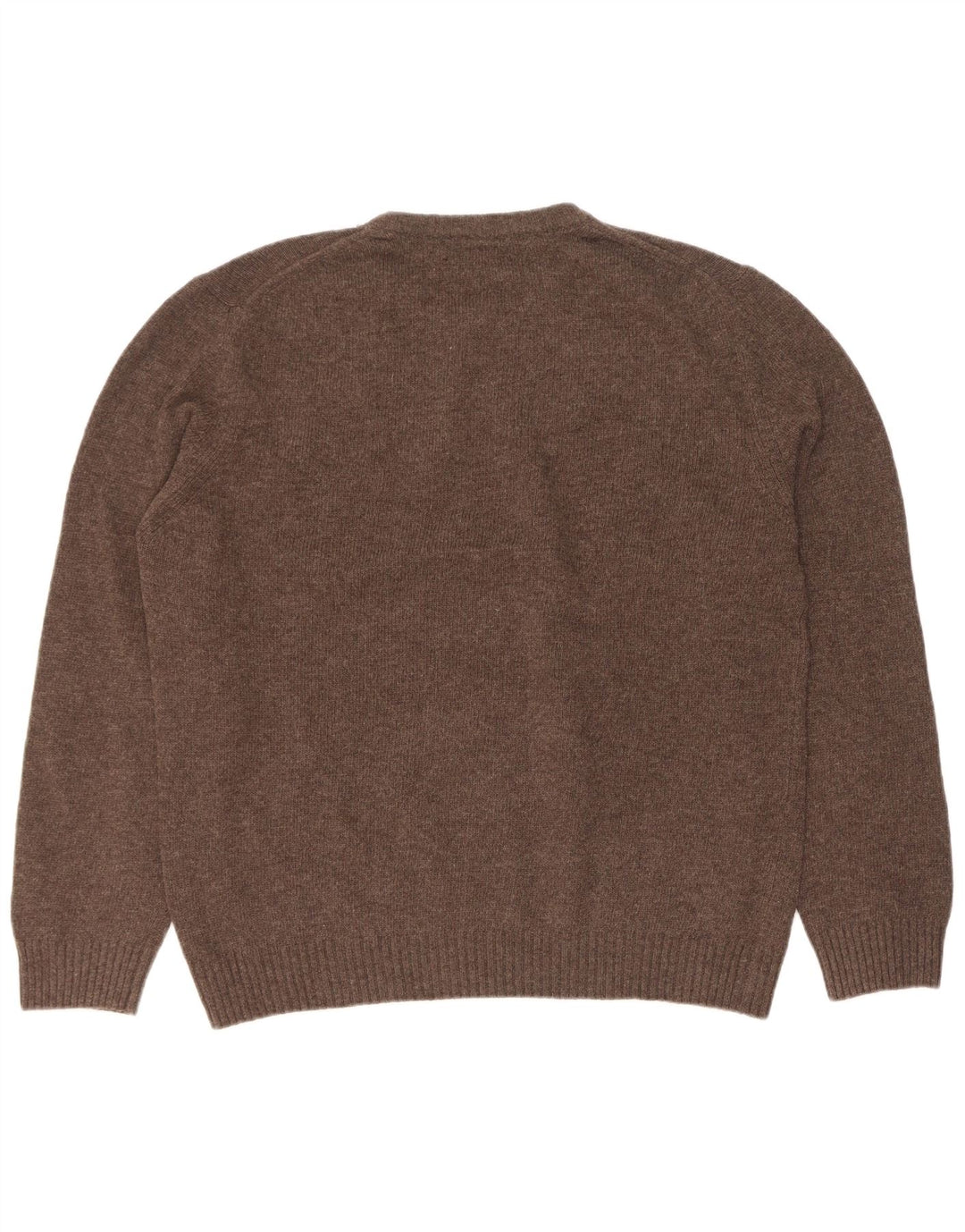 Marlboro Classics Maglione girocollo da uomo in lana marrone XL