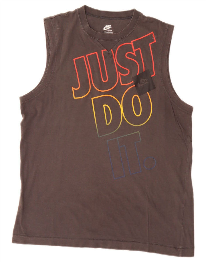 Canotta grafica Nike da ragazzo 13-14 anni XL Grigia