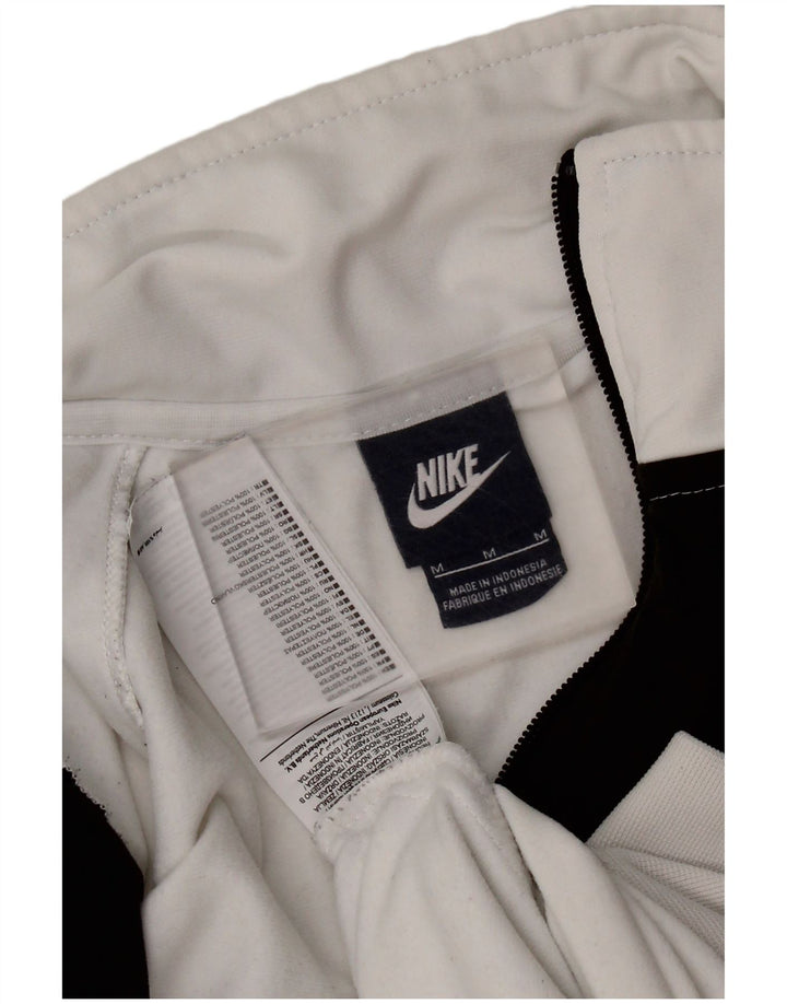 NIKE Giacca da tuta grafica da uomo in poliestere color block bianco medio