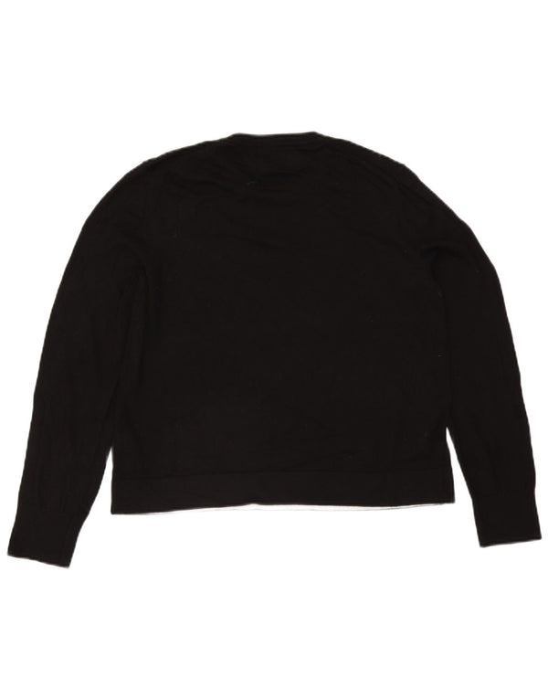 Calvin Klein Jeans da uomo corto girocollo maglione maglione UK 16 grande nero
