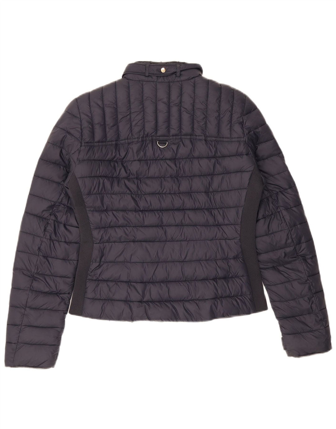 Giacca imbottita da donna Zara UK 10 piccola in nylon blu navy