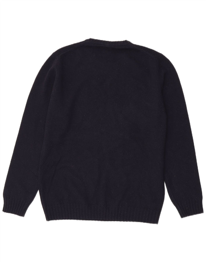 Maglione maglione girocollo da uomo Massimo Dutti XL blu navy