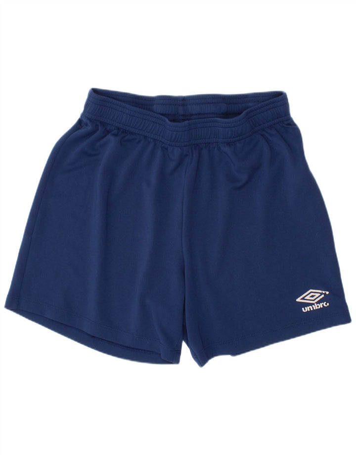 Pantaloncini sportivi da bambino Umbro 11-12 anni Large in poliestere blu navy