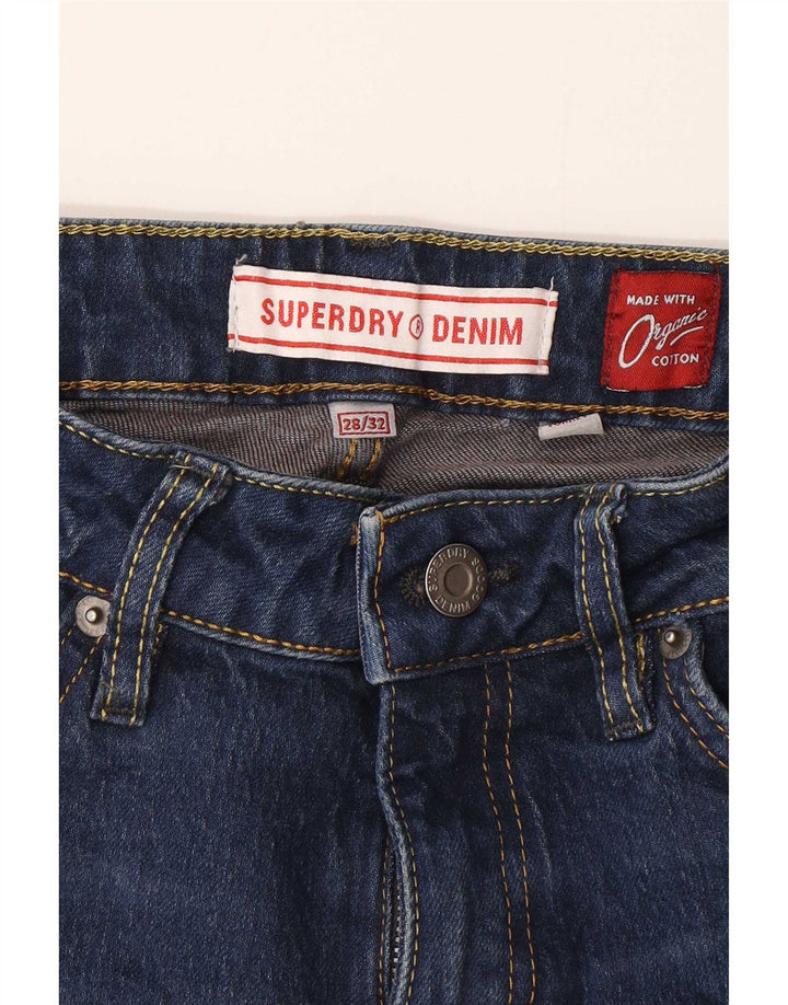 Jeans svasati da donna Superdry W28 L32 cotone blu navy