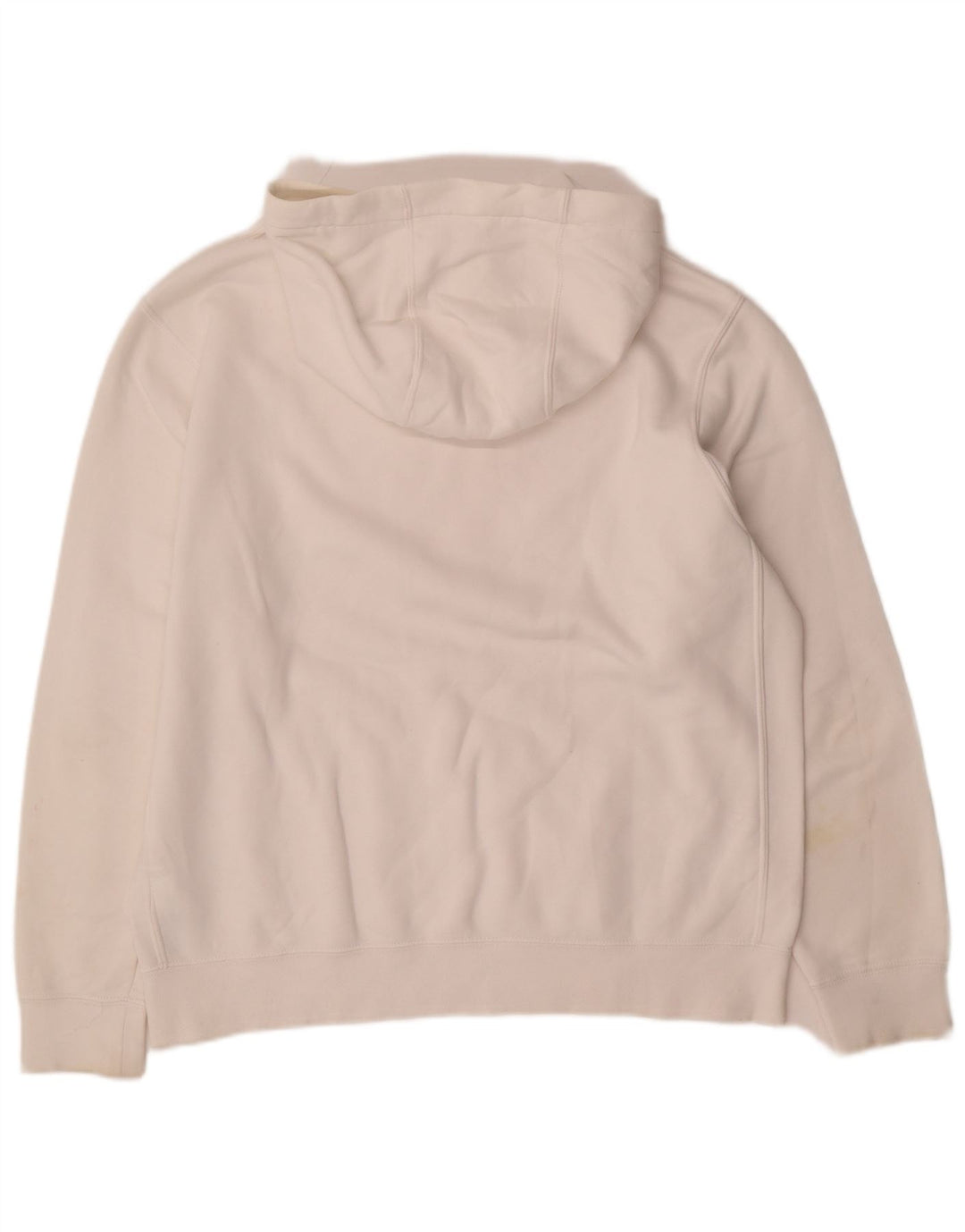Felpa con cappuccio grafica Nike da uomo in cotone bianco medio