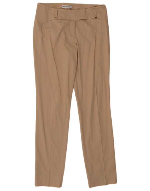 Pantaloni Casual Slim Donna Trussardi IT 42 Medium W28 L29 Cotone Beige