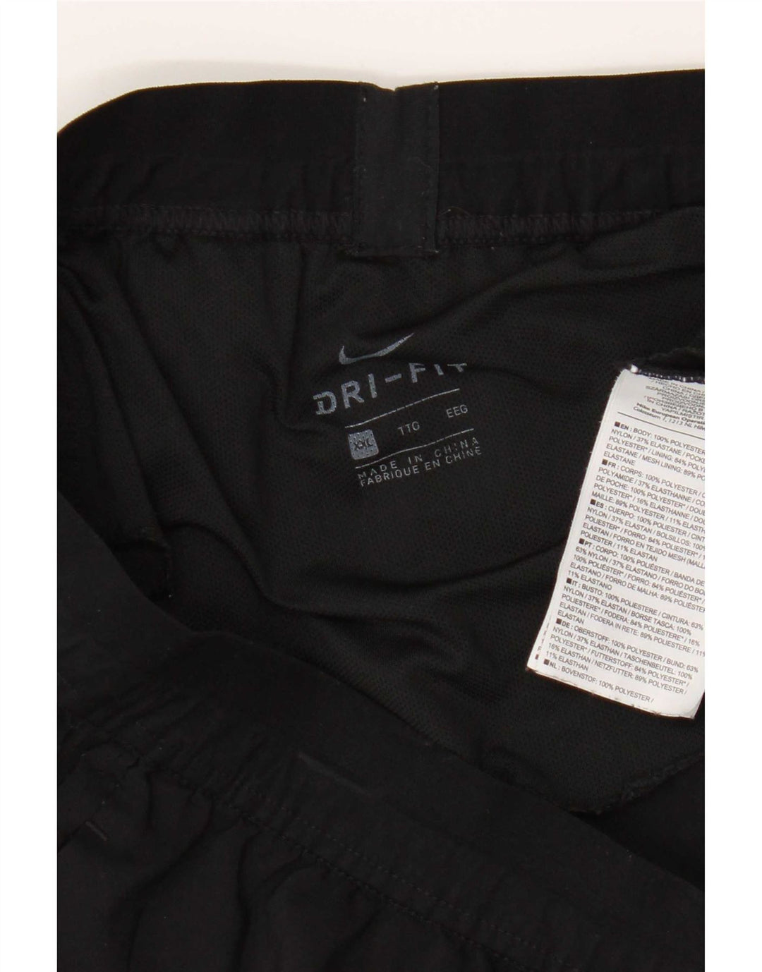 Pantaloncini sportivi Nike Dri Fit da donna 2XL poliestere nero
