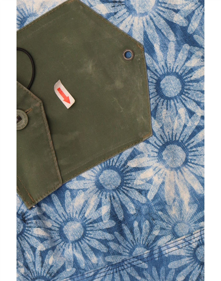 Pantaloncini da bagno da uomo Vans grandi in poliestere floreale blu
