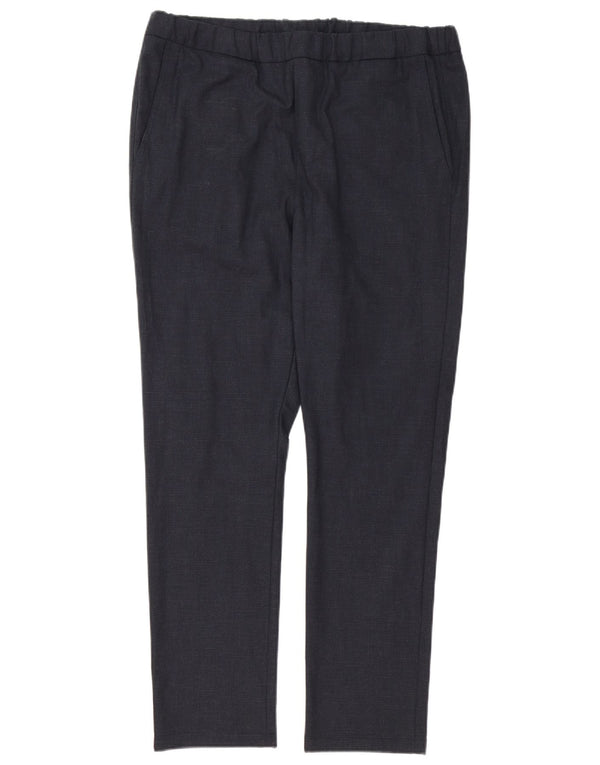 Pantaloni chino slim premium da uomo Jack & Jones XL W38 L30 blu navy a quadri