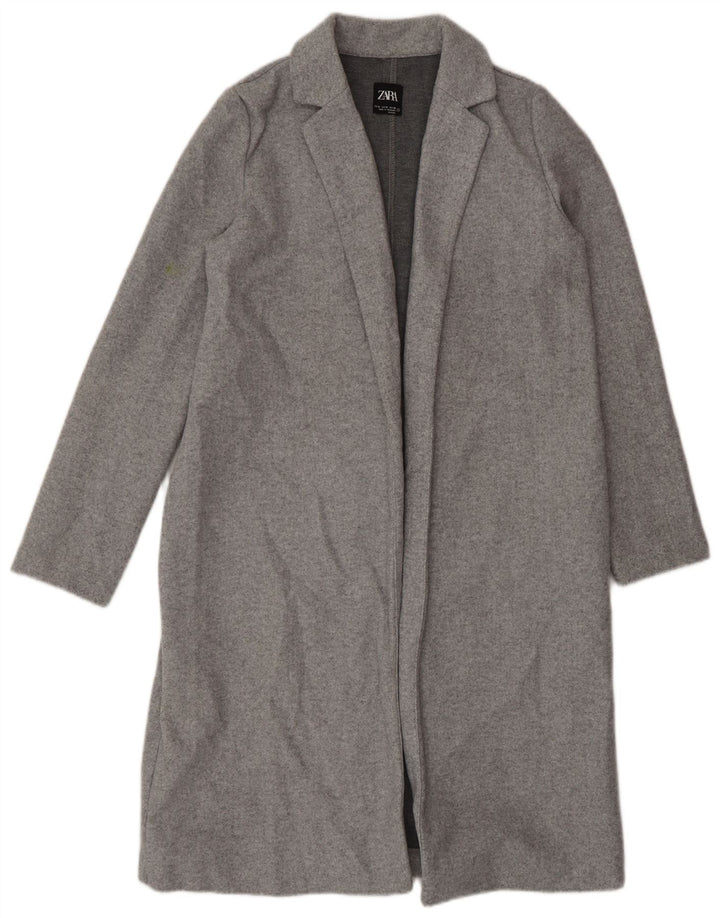 Cappotto aperto da donna Zara UK 10 piccolo grigio