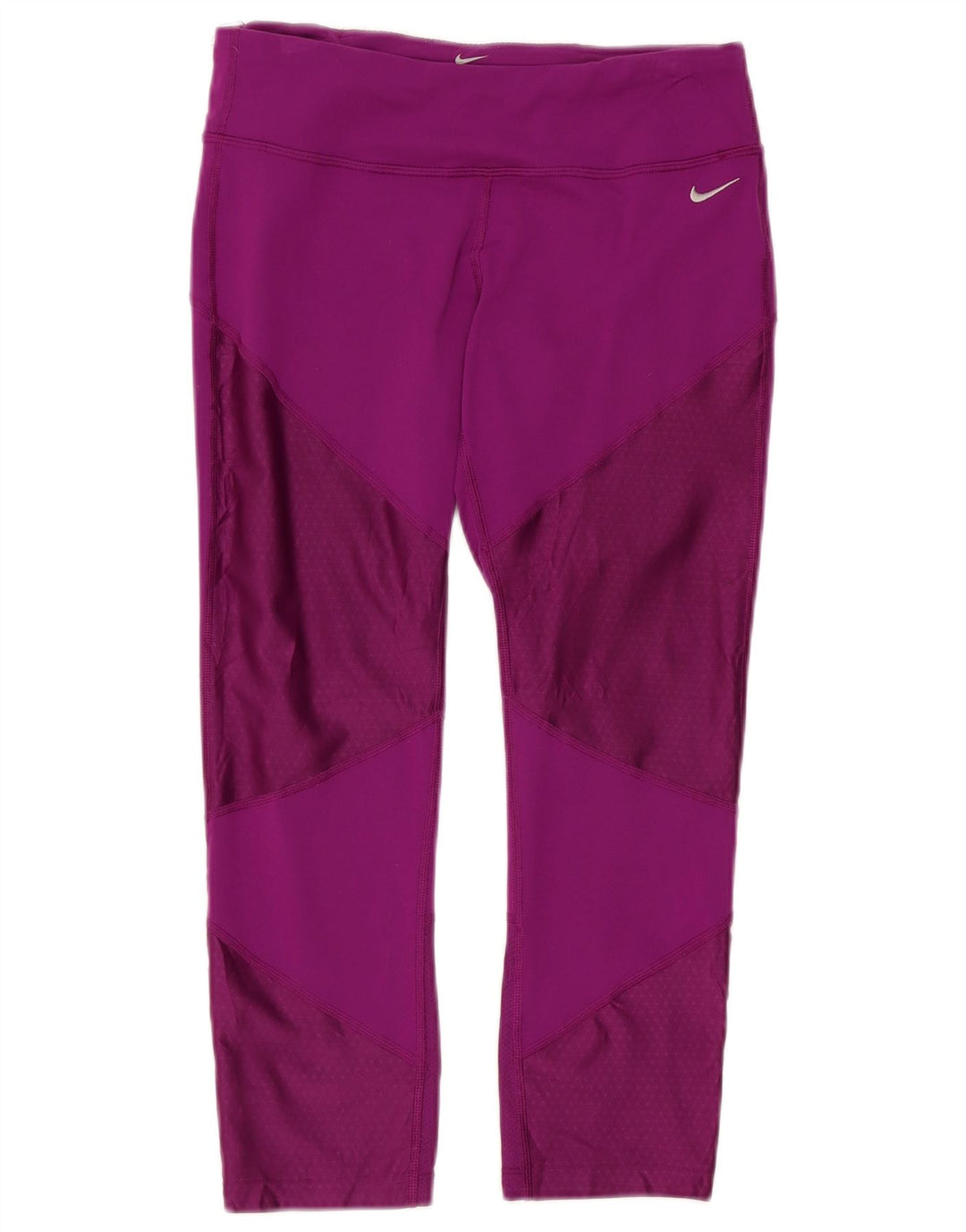 Leggings Capri da donna Nike UK 12 nylon color block viola medio