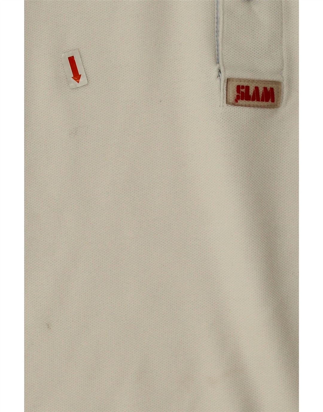 Polo Uomo Slam Large in Cotone Bianco
