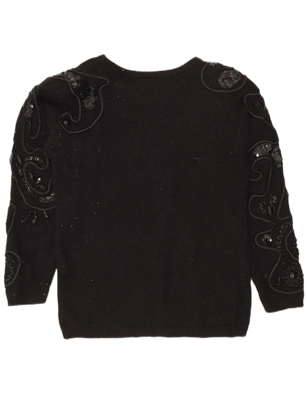 Maglione maglione con scollo a barca da donna I.B Diffusion UK 14 seta nera media