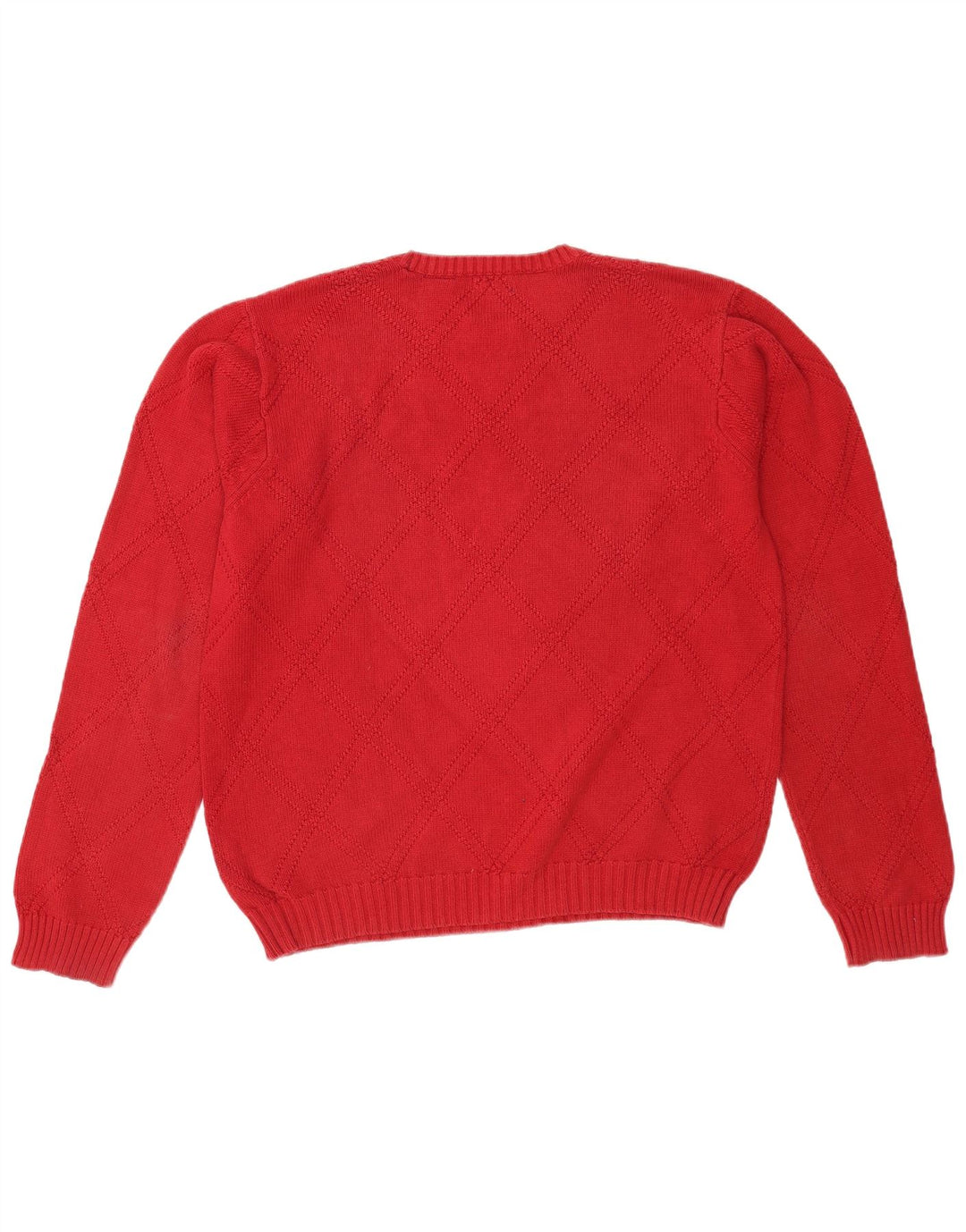 Maglione girocollo da uomo Izod piccolo in cotone rosso