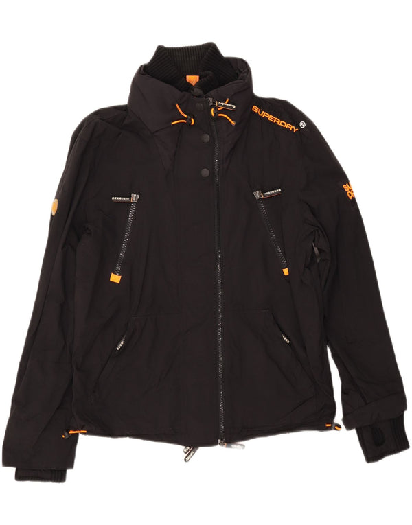 Giacca a vento da donna SUPERDRY UK 16 grande nylon nero