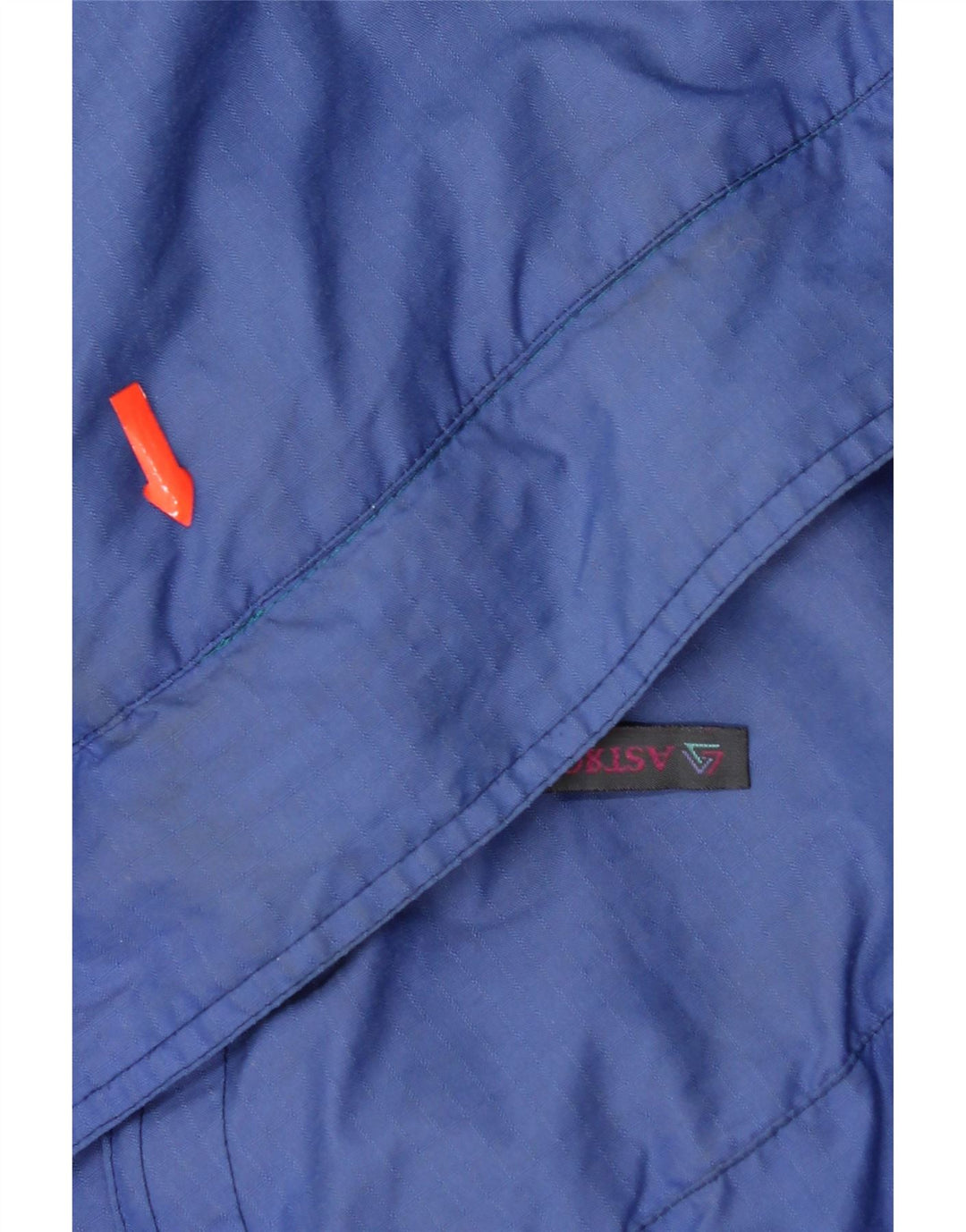 Giacca da sci pullover con grafica vintage da uomo UK 42 XL blu poliammide