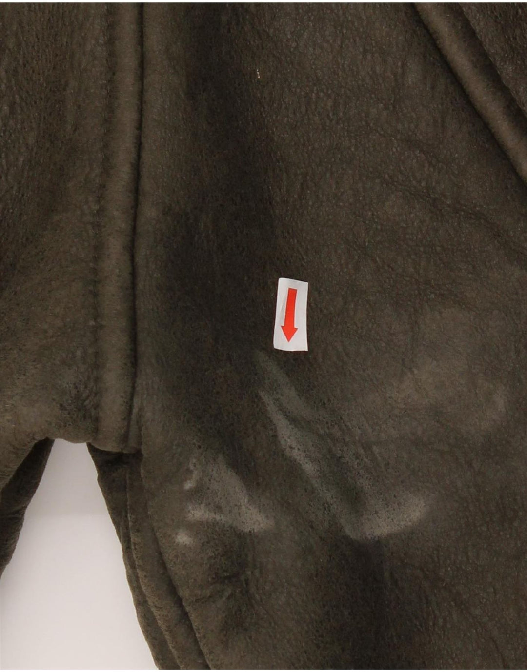 CHRIST Mens Shearling Jacket UK 38 Medium Green Leather Vintage Christ and Second-Hand Christ from Messina Hembry 