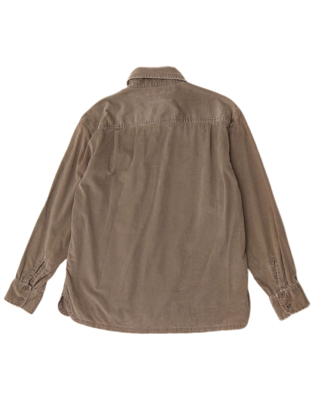 Camicia da uomo in velluto a coste Wrangler grigio medio