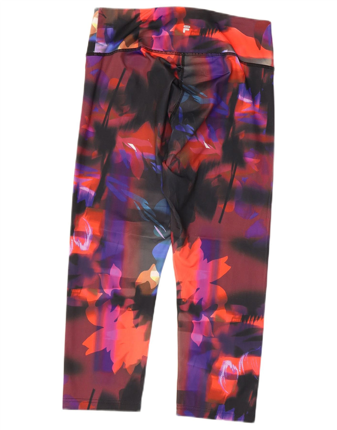 FILA Leggings Capri da donna UK 14 Grande poliestere floreale multicolore