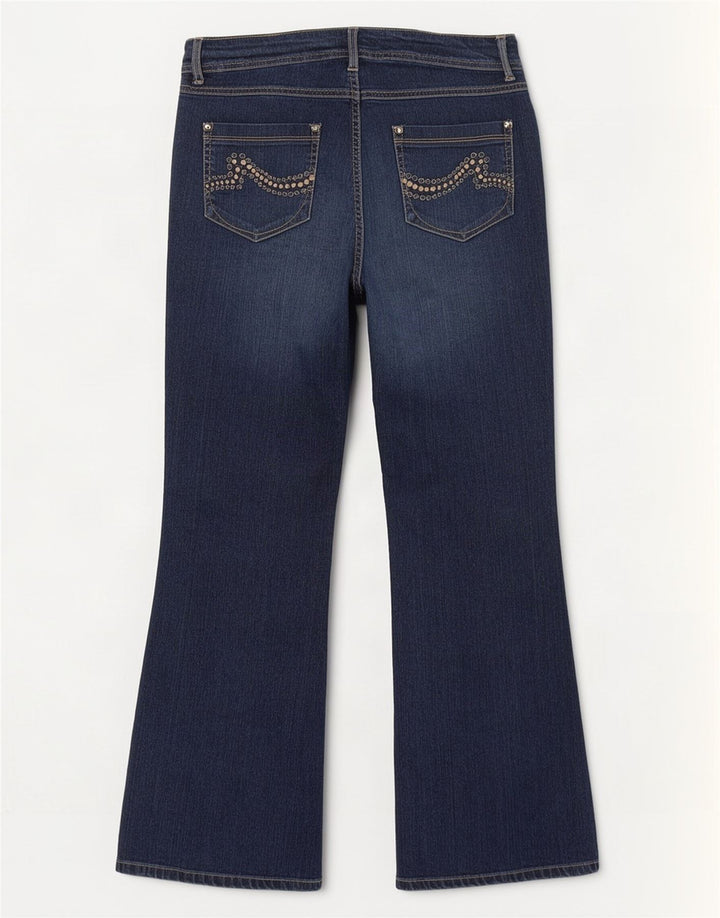 Jeans Bootcut da donna Marks & Spencer UK 16 Large W36 L30 Blu navy