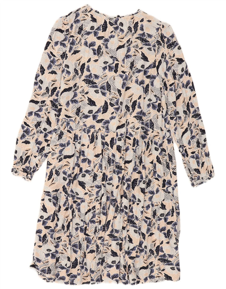Abito a strati a maniche lunghe da donna Fat Face UK 14 Medio floreale multicolore