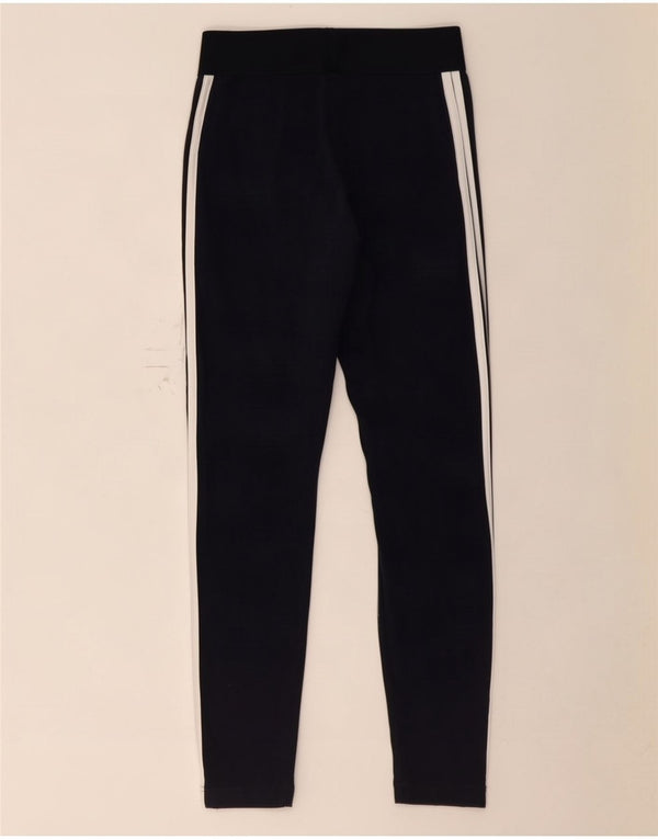 Leggings Adidas da donna UK 8/10 piccolo cotone blu navy