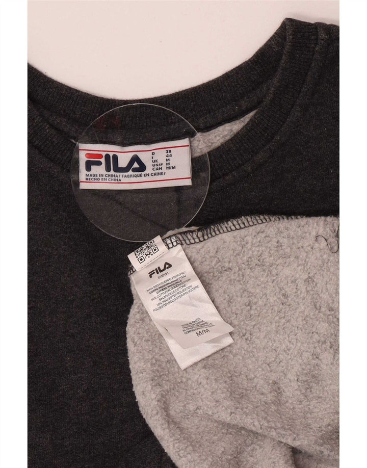 Felpa Fila Uomo Maglione Cotone Grigio Medio