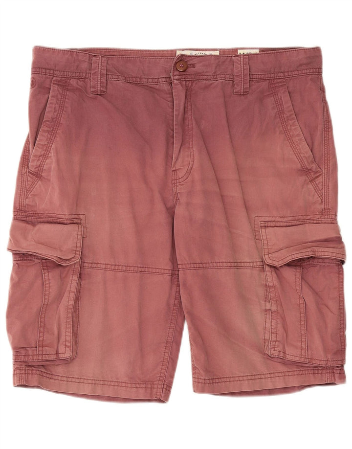 Pantaloncini cargo da uomo Fat Face W34 grandi in cotone rosso