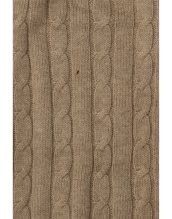 IZOD Mens Crew Neck Jumper Sweater 2XL Beige Cotton Vintage Izod and Second-Hand Izod from Messina Hembry 