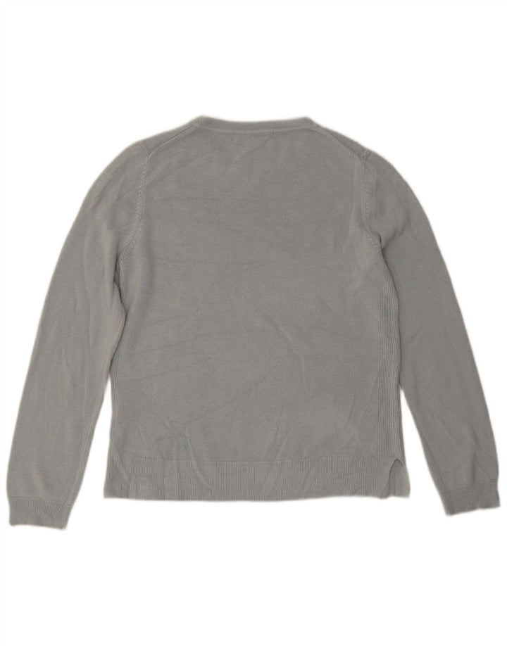 Maglione maglione girocollo da donna Marks & Spencer UK 12 Acrilico blu medio