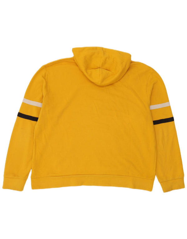 Felpa con cappuccio grafica Nike Track&Field da uomo UK 47/49 2XL a righe gialle