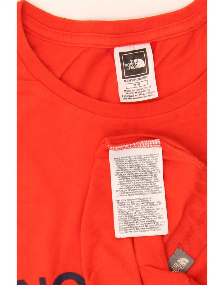 T-shirt grafica da uomo The North Face Top in cotone rosso medio