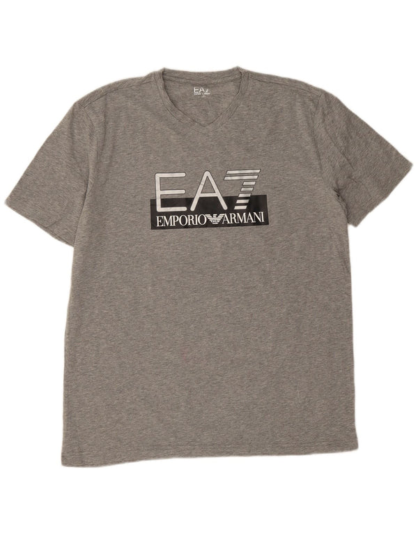 T-shirt grafica da uomo Emporio Armani Top 2XL Grigio chiazzato