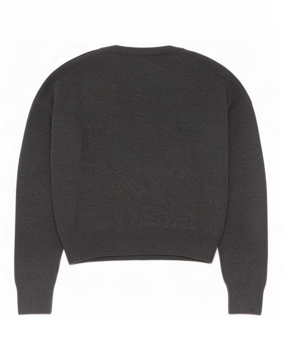 Maglione oversize con scollo a V da donna Zara UK 10 piccolo grigio poliammide