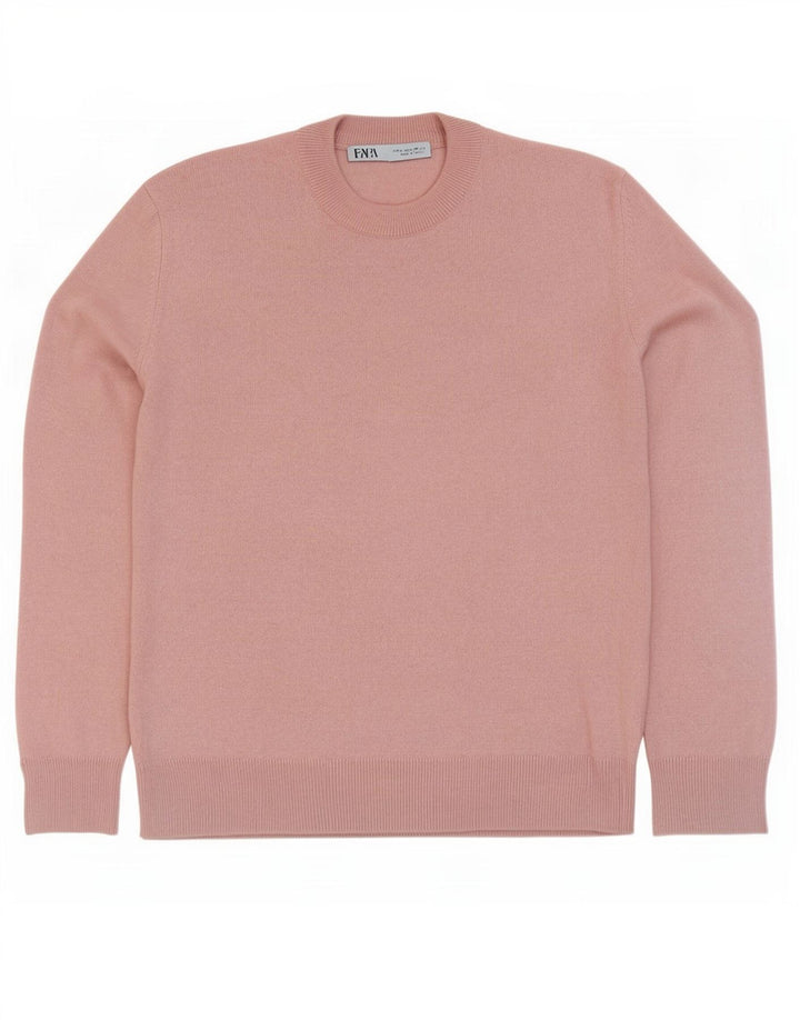 Maglione maglione girocollo da donna Zara UK 10 piccolo rosa