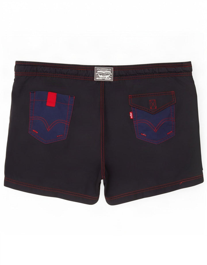 Pantaloncini da bagno da uomo Levi's Large in poliestere grigio