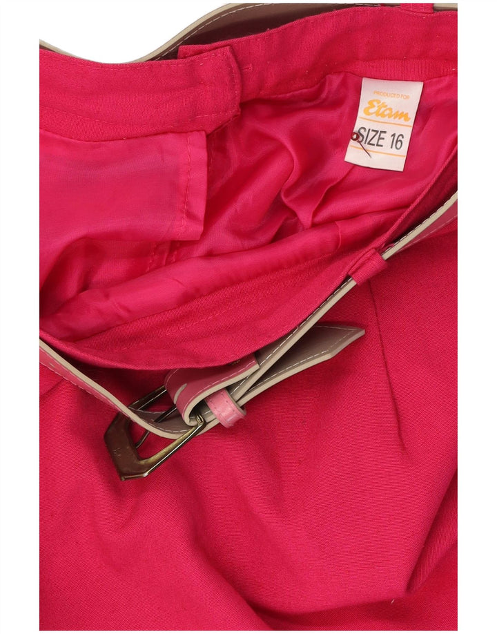 Gonna a tubino da donna ETAM UK 16 grande W32 poliestere rosa