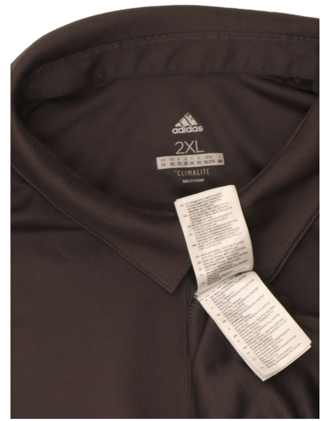 Polo Adidas Uomo Climalite 2XL Poliestere Grigio