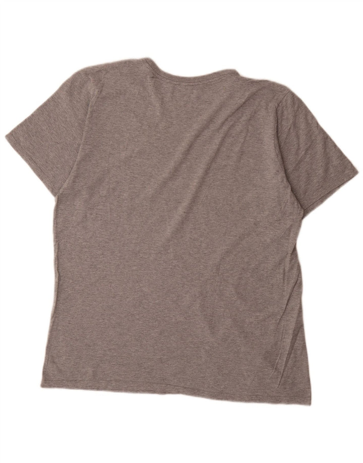 T-shirt grafica Nike da uomo con taglio atletico, grande, grigia chiazzata