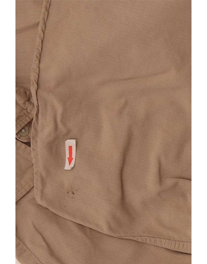 Camicia da uomo in velluto a coste Jack & Jones in cotone beige medio