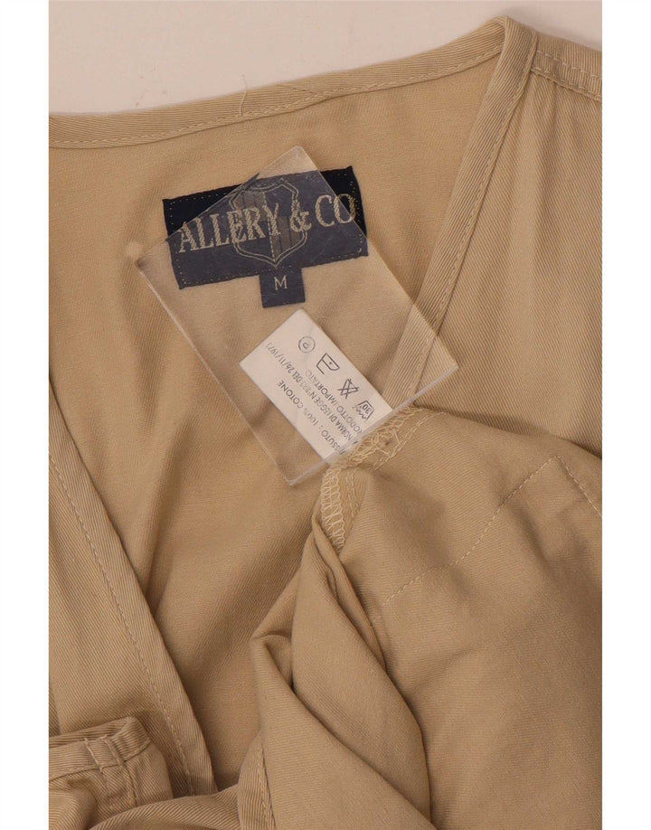 Gilet pratico da uomo vintage UK 38 cotone beige medio