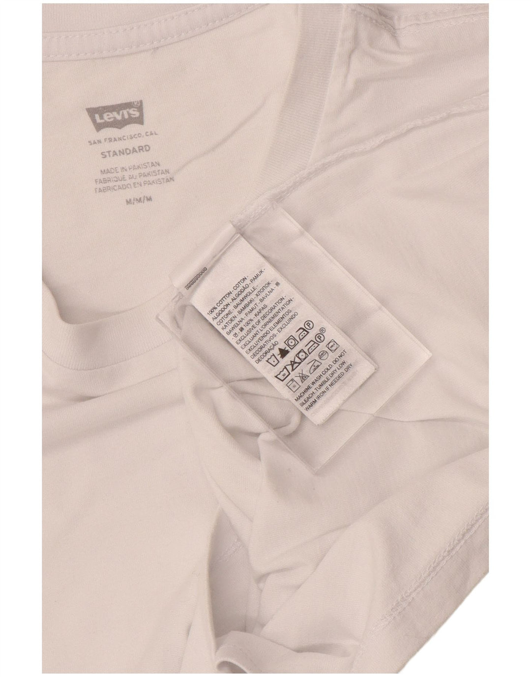 T-shirt standard da uomo Levi's Top in cotone bianco medio