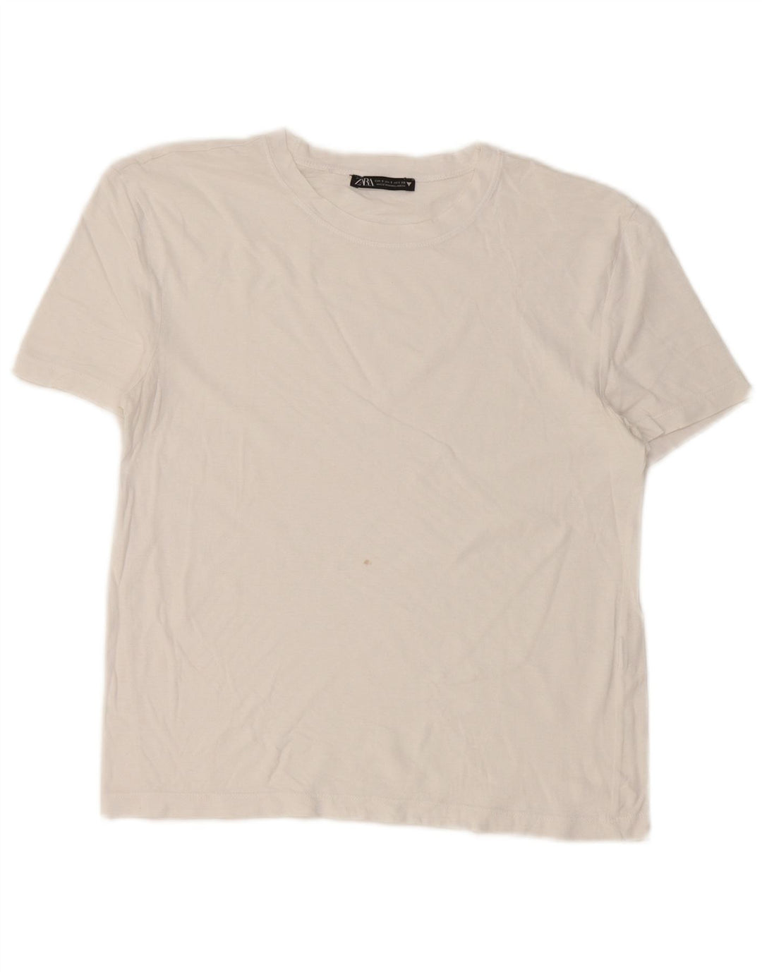 T-shirt Zara da donna Top UK 10 piccola bianca