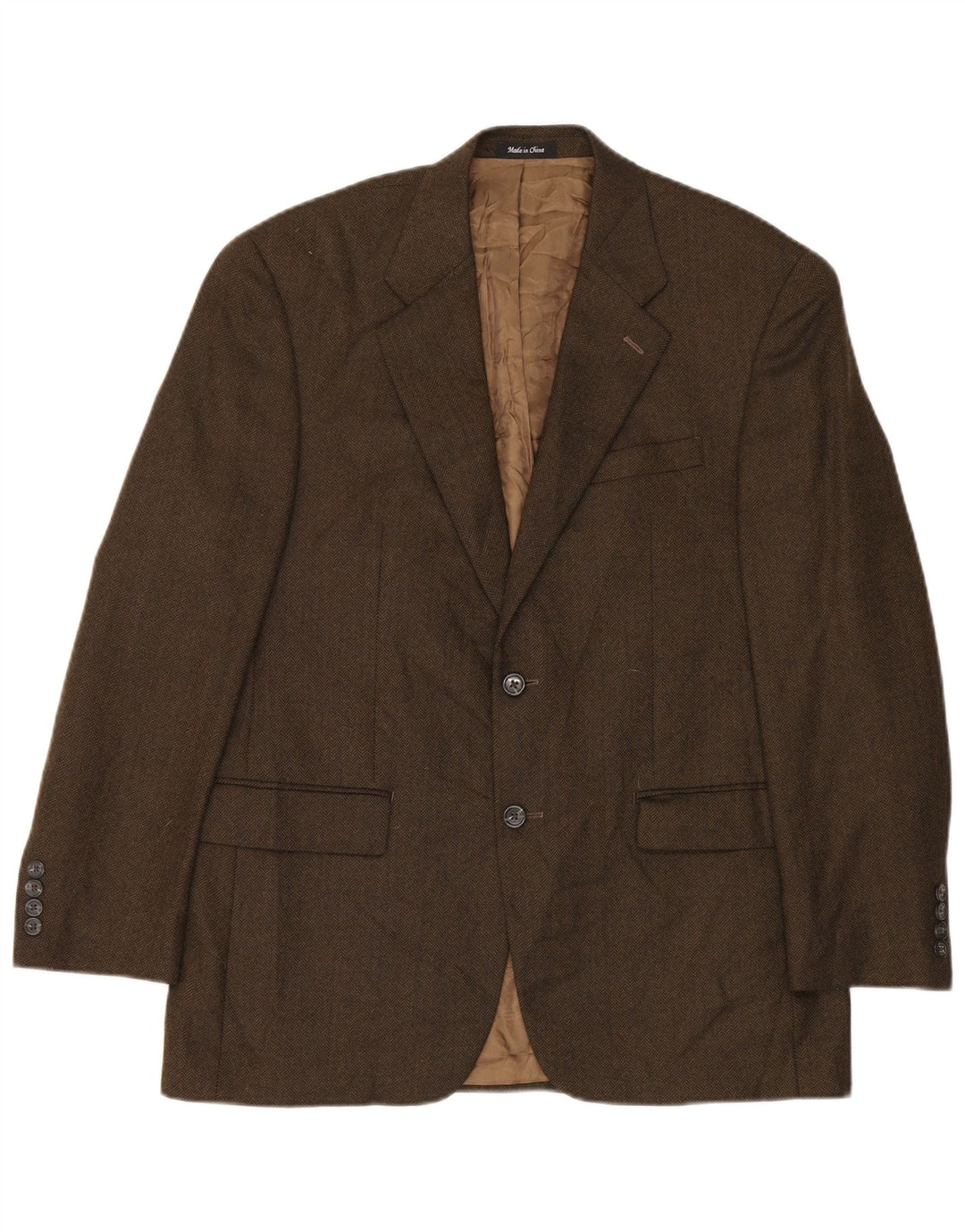 Giacca blazer a 2 bottoni da uomo Ralph Lauren UK 40 marrone medio classico