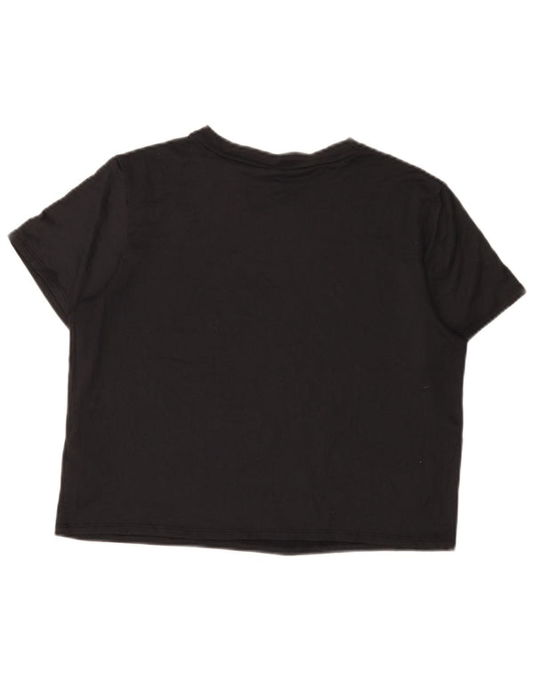 T-shirt grafica corta da donna Puma UK 14 Medium Nero Poliestere