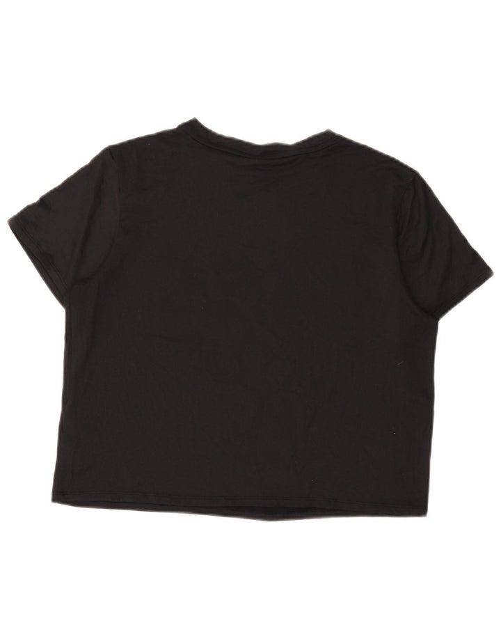 T-shirt grafica corta da donna Puma UK 14 Medium Nero Poliestere
